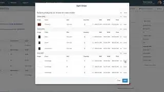 How to use split order feature