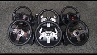 Głośność Logitech G25 G27 DFGT / steering wheel sound comparison.