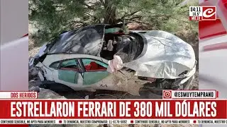 Manejaban temerariamente y terminaron chocando una Ferrari de 380 mil d&oacute;lares