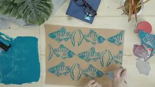 Design your own book cover | How to use lino colour