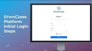 Stemclass platform: initial login steps 2 April 2024
