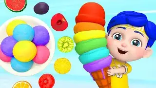 Favourite Ice Cream | Hot Summer with Fruit Ice Cream SongㅣSong for KidsㅣRowan Nursery Rhymes