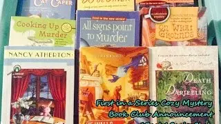 First in a Series Cozy Mystery Book Club Announcement