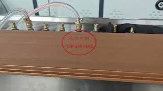 TONGSANHEGU Recycled Plastic WPC Floor Board Co-Extrusion Line Embossed Outdoor WPC Post Extruder