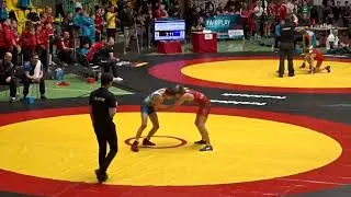 Benno Kirsch (KFC Leipzig) - Laurenz Tscheulin (TuS Adelhausen) B-Jugend 44kg DM 2023 Frankfurt/Oder