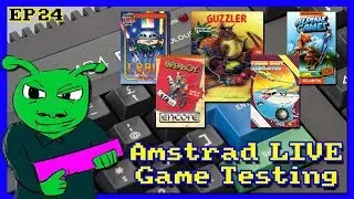 Amstrad Game Testing LIVE Ep 24 feat Paperboy & Guzzler