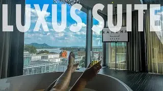 LUXUS SUITE mit Rheinblick aus dem Whirlpool / Die King Suite im Hotel Kameha Grand Bonn