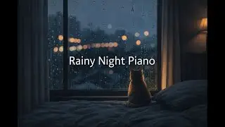 Rainy Window Night 🌧️🎹 | Soft Piano, Calm City Lights (3 Hours)