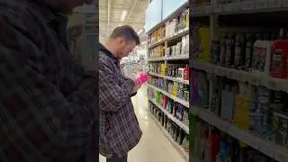 At his favourite store, buying #adamshampoo #cardetailingaddict #canadiantire
