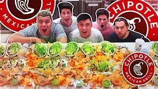 ENTIRE CHIPOTLE MENU IN 10 MINUTES CHALLENGE