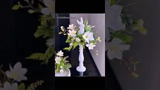 Замечательные идеи для пасхальных центральных композиций на подставке #сделайсам #декор #интерьер