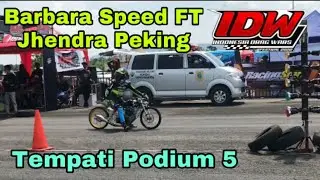 BARBARA SPEED buktikan naik podium di Kelas herex 4T FFA 402 m || Indonesia drag wars (IDW)