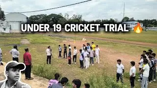 Under 19 Cricket Trial Vlog District Cricket Trial #vlog 