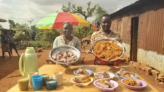 A taste of Africa village 🌍 life, healthiest breakfast you have never seen, milking goats 