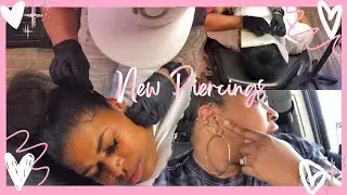 VLOG | COME WITH TO GET 4 PIERCINGS | SURFACE TRAGUS, INDUSTRIAL, ROOK, & TRAGUS