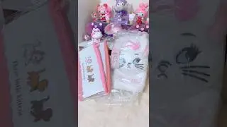 Unboxing Disney Marie pouches 🐈💕#disney #catlover #marie #kawaii #kitty  #cat #unboxing