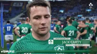 Jack Carty On His First Cap