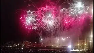 Fuegos artificiales musicales en Donosti-San Sebastián 2025.
