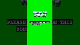 Thanks For Watching Button Green Screen Video