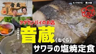 【絶品焼魚定食】タダセンパイのお店、山形県新庄市「音蔵（ねぐら）」のサワラ塩焼定食