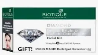 biotique diamond facial kit review || #queensbeaty @queens beauty