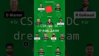 DC vs CSK dream team #cricket #fantasyprediction #ipl2023 #predictions #dream11 #viralvideo