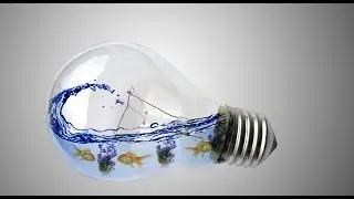 Photoshop Tutorial | Photo Manipulation | Water Splash in Bulb