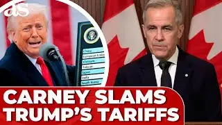 MARK CARNEY SLAMS TRUMP'S TARIFFS as 'A TRAGEDY' and announces Canada's countermeasures