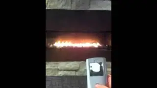 Newly Installed Gas Fireplace Test