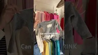 Can you UNSHRINK cashmere?! Watch to find out&hellip; #cashmere #secondhand #shrunk #washingmachine