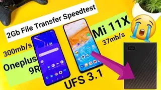 Mi 11x vs oneplus 9R UFS 3.1data transfer speedtest comparison