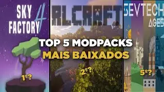 VEJA os 5 MODPACKS mais baixados do MINECRAFT (2021)!