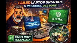 Win 11 fail, USB Repair, Linux Mint Install, Massive Thanks for a Shoutout. Episode 26/365