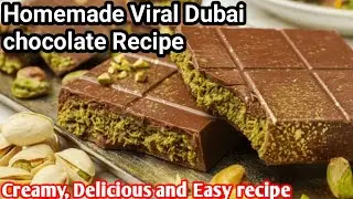 Viral Dubai Chocolate Recipe | Easy Homemade Luxury Chocolate no oven no bake! Easy & budget recipe