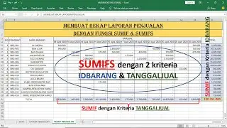 Menggunakan Rumus SUMIF dan SUMIFS di Excell untuk Membuat Rekap Laporan Penjualan