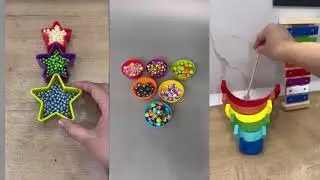Colorful Beads ASMR Reversal Satisfying Video:ASMR🌈🤌🏻🥰