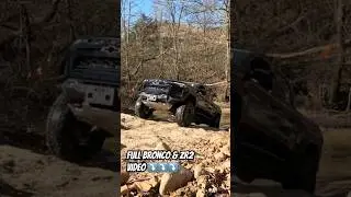 Lifted ZR2 climbs waterfall @ Badlands Off Road Park w/ @alwaysdifferent