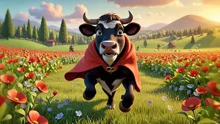 Coco Cow Wears a Cape | Superhero Cow Song for Kids | Fun Nursery Rhyme & Pretend Play