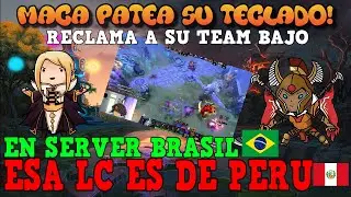 &iexcl;MACASOR DESTROSA TECLADO CON UN PATADA! No sabe porque le toca con bajos EN SERVER BRASIL DOTA 2