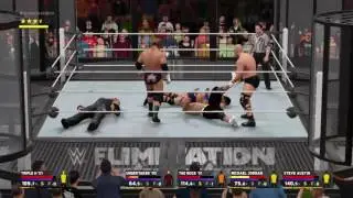 Elimination Chamber Jordan vs Undertaker vs Kane vs Steve Austin vs Triple H vs The Rock