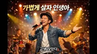 가볍게 살자 인생아 | AI 음악 | 남성 싱글 보컬 | 신나는 힐링곡