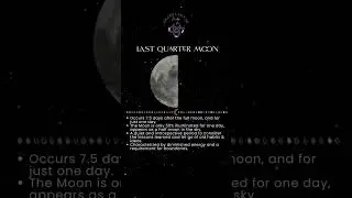 How To Work with the Last Quarter Moon Phase🌗: Reflection, Release, and Renewal