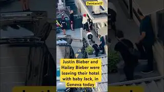 Justin Bieber and Hailey Bieber were leaving their hotel with baby Jack, in Geneva today 🥰#love