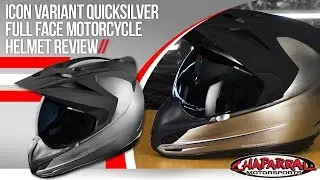 Icon Variant Quicksilver Full Face Motorcycle Helmet Review