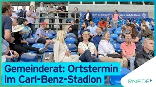 Carl-Benz-Stadion: Gemeinderat der Stadt Mannheim beim Ortstermin