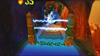 Crash Bandicoot 2 - floor 2 level 9 - CRYSTAL AND GRAY STONE - passage / этаж 2 уровень 9