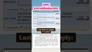 KAS Exam_PSC Notification 2025 📣 Kerala Administrative Service #psc #shortsfeed #shorts #ytshorts