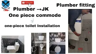 one-piece toilet Installation plumber #trending #viralvideo #plumbertoiletInstallation 
