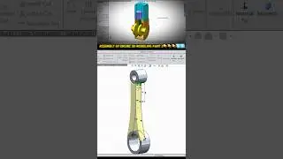 Engine 3d Cad Design SolidWorks Tutorial #solidworks #ytshorts #3ddesign #cad #mechanic #viral #3d
