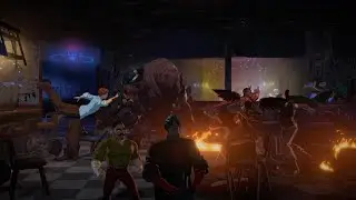 Dispatch. Bar fight scene.